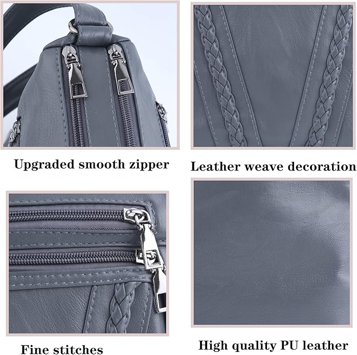 Crossbody Bags For Women Pocketbooks Soft PU Leather Multi Pocket Shoulder Bag view 4