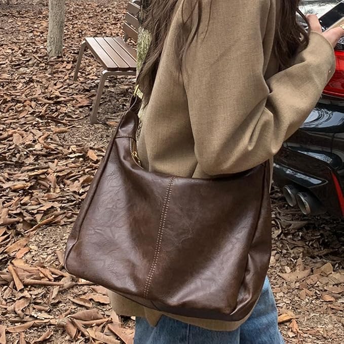 Slouchy Hobo Bags for Women Leather Shoulder Bag Everyday Purse view 2