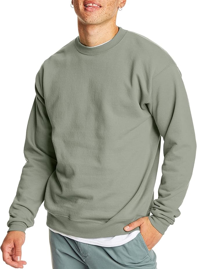 Men's EcoSmart Fleece Pullover Crewneck Sweatshirt