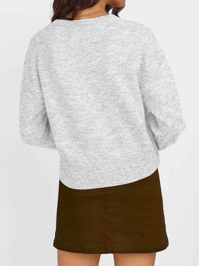 Cropped Cardigan Sweaters for Women Lightweight Crop Cotton Knit Y2k Fall Outfits view 4